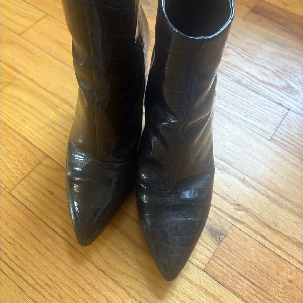 Vince Camuto Dannie Black Patent Boots
